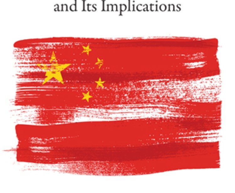 The cover of the book featuring a painting of the Chinese flag.