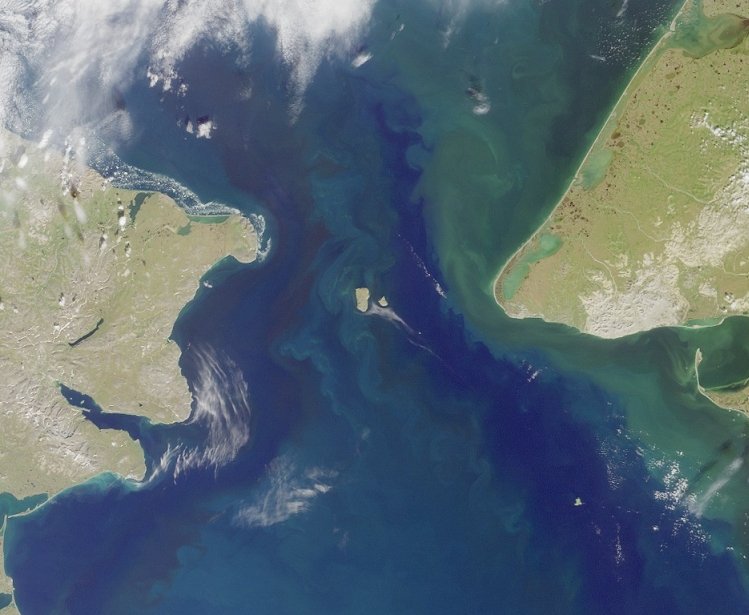 Image of Bering Strait and Little Diomede Island