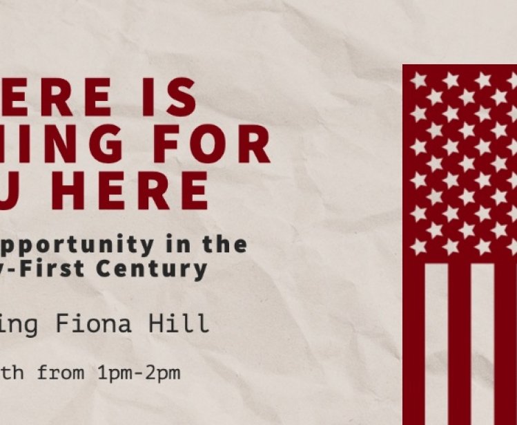 Stylized cover of "There is Nothing For You Here" by Fiona Hill