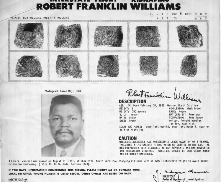 Robert F. Williams FBI Warrant