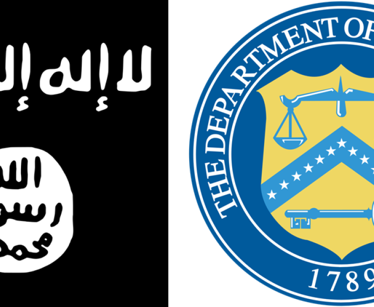 ISIS flag Treasury seal