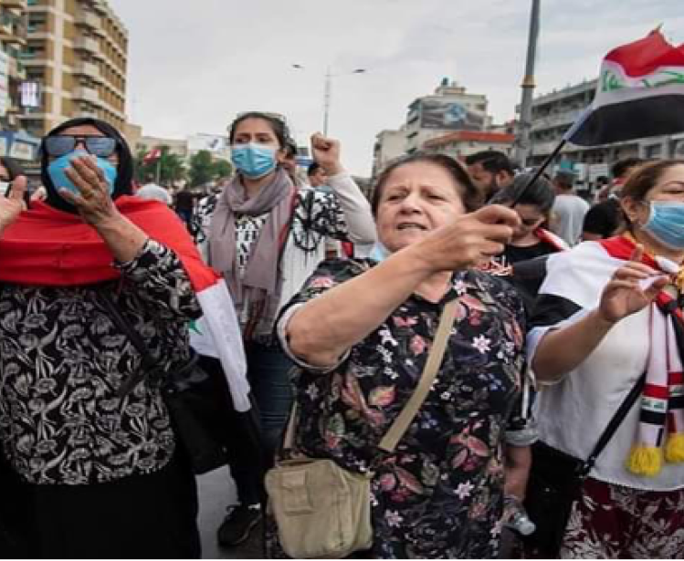 Iraqi women protest