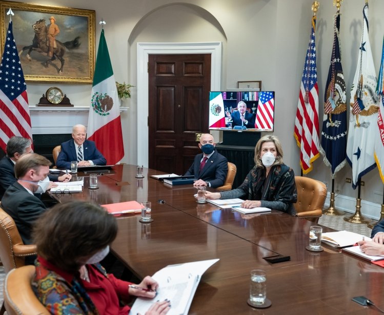 The Biden Administration in virtual talks with Mexican President Lopez Obrador
