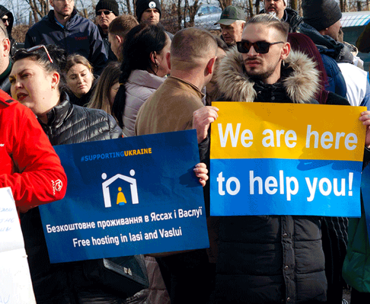 Individuals Welcoming Ukrainian Refugees