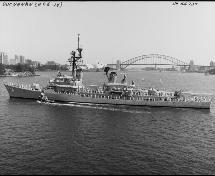 USS Buchanan Visiting Sydney, New South Wales, Australia circa 1985