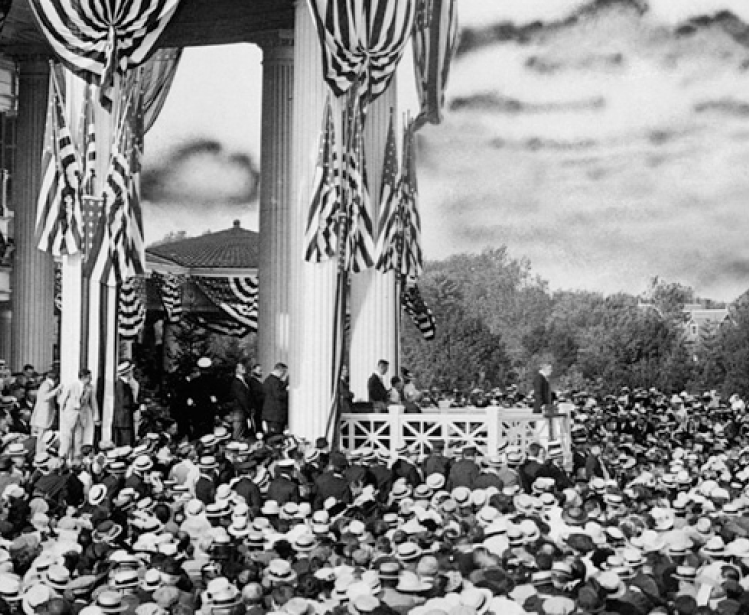 Wilson accepting nomination, 1916	