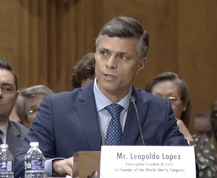 Leopoldo Lopez Testifies Before Foreign Relations Committee