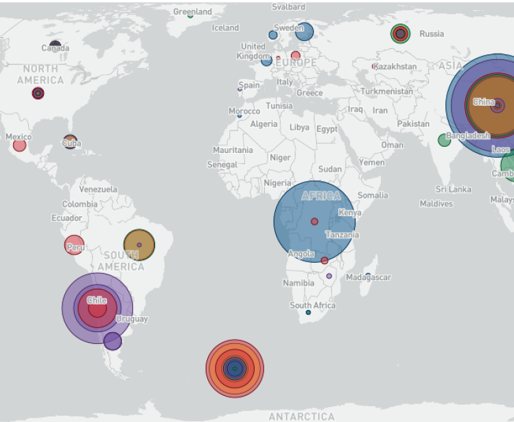 Screen Grab of Critical Minerals Interactive Map