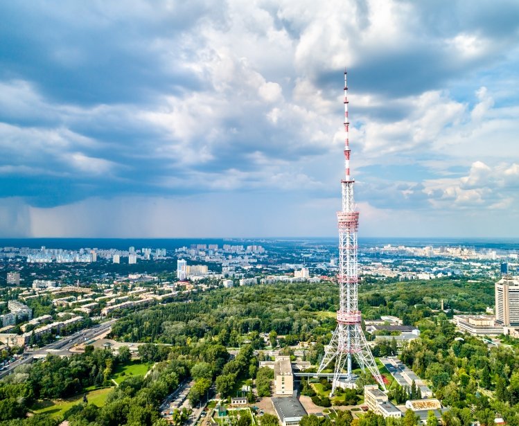 TV Tower in Kyiv, Ukraine