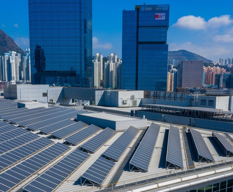 Hong Kong and solar panels