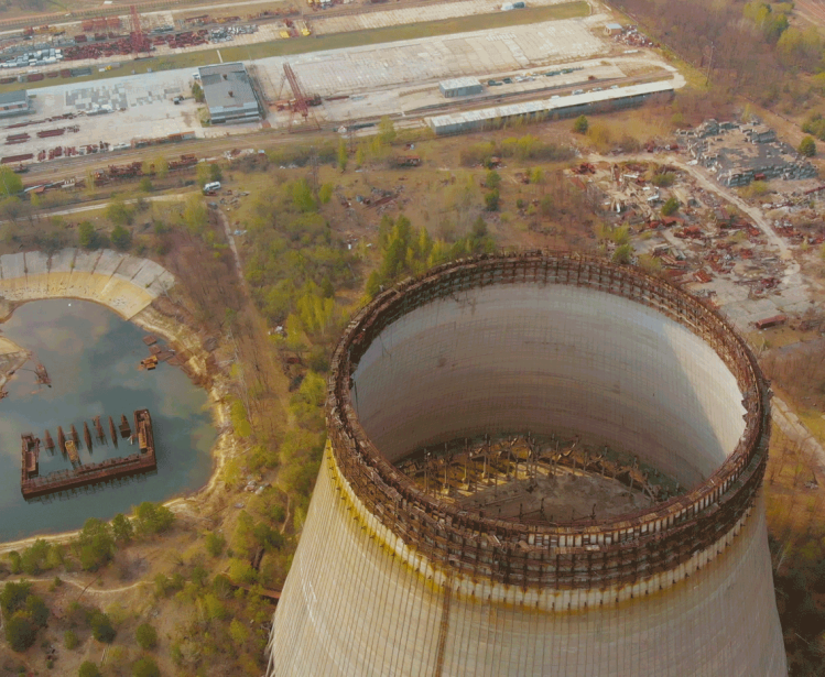 Drone Photo of Chernobyl