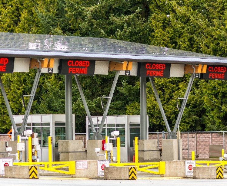 Closed U.S. Border Point of Entry 