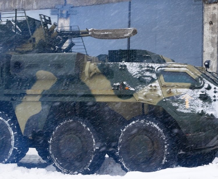 Ukrainian armored personnel carrier 