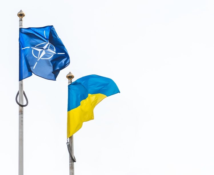 EU and ukraine flag