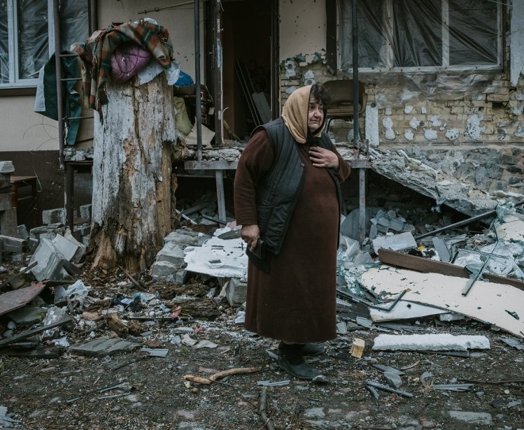 KYIV REGION, UKRAINE 05.04.2022 Irpin, Bucha, Dmitrivka. Atrocities of the russian army in the suburbs of Kyiv.