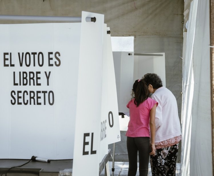 People Voting in Mexican Elections