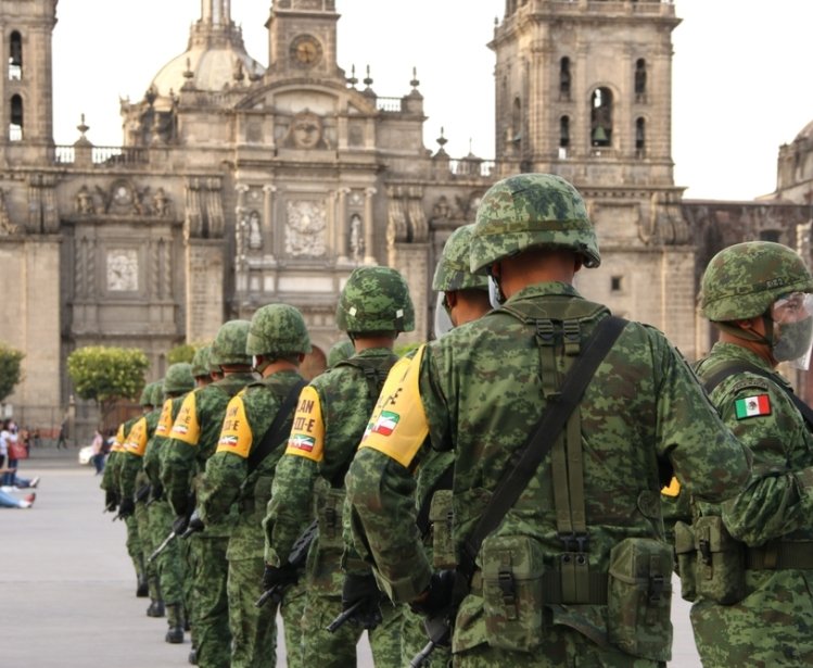 Mexico National Guard Zocalo