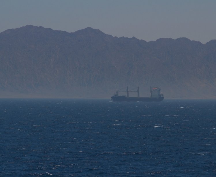 Container Ship in the Red Sea