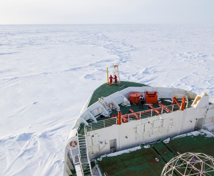 Icebreaker in Polar waters picture
