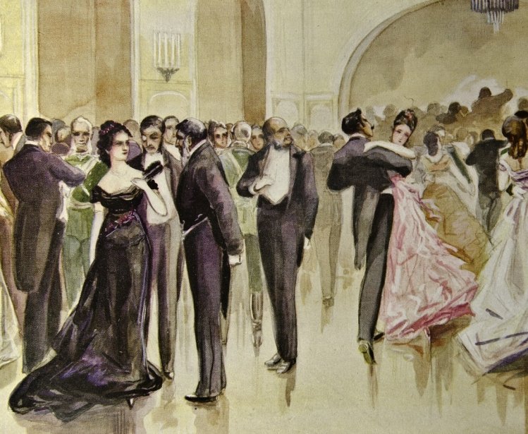 Anna Karenina ball scene illustration