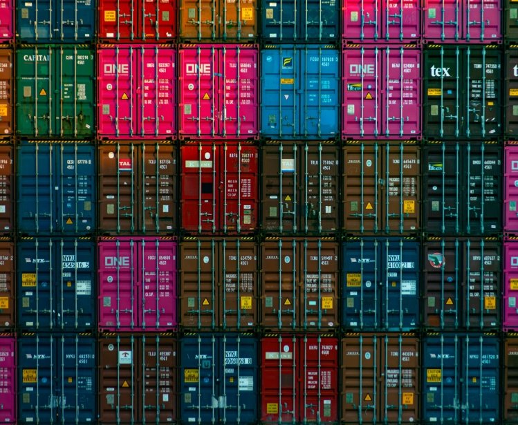 Shipping Containers Stacked