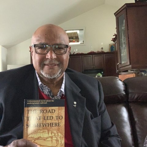 Photo of Dr. Walls and his book 