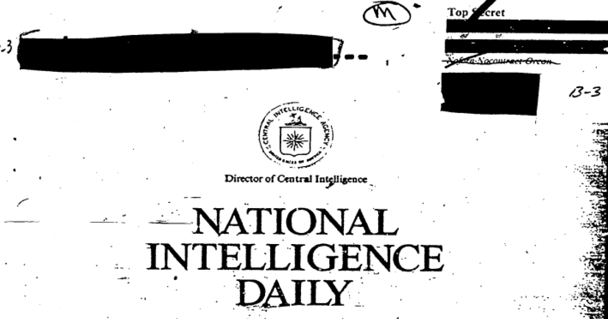 Out of the Cold: Mainstreaming Intelligence Sourcing | Wilson Center