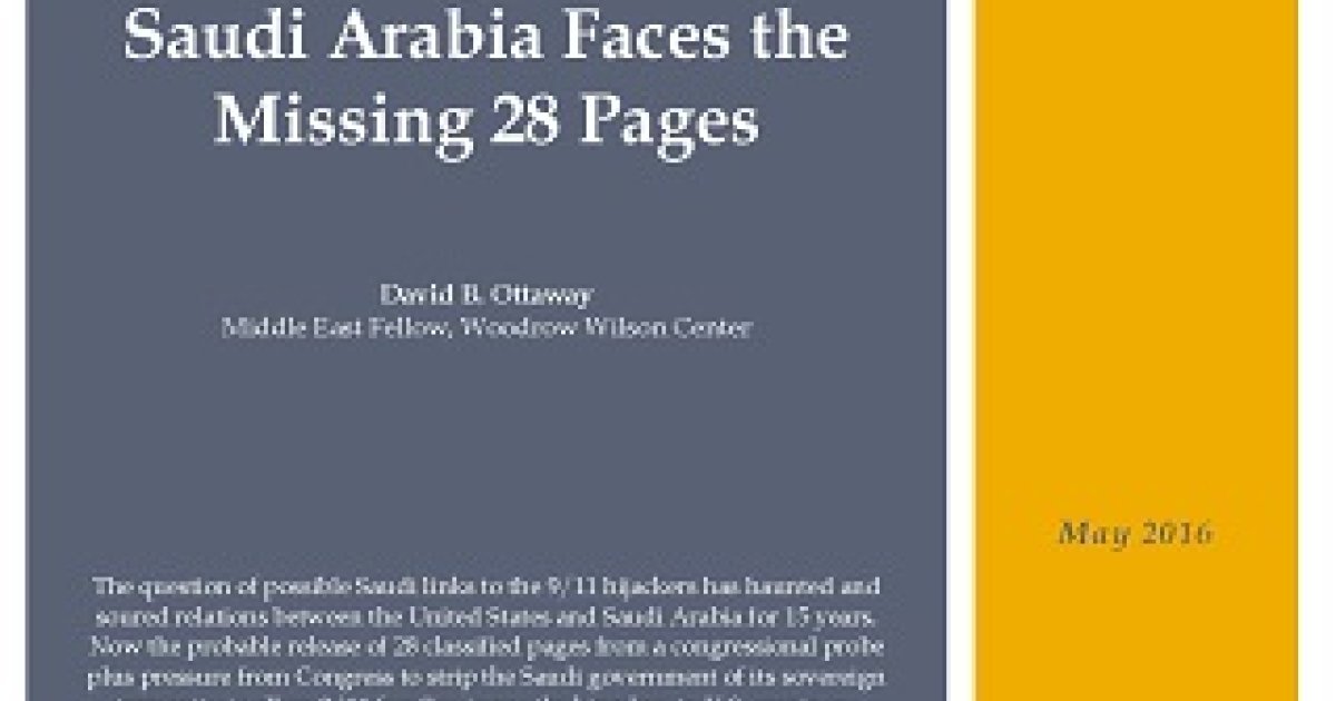 Saudi Arabia Faces the Missing 28 Pages