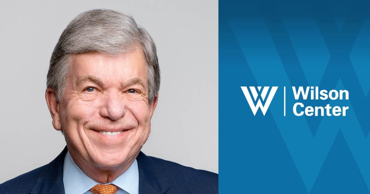 Wilson Center Names Former Senator Roy Blunt as Inaugural Gildenhorn