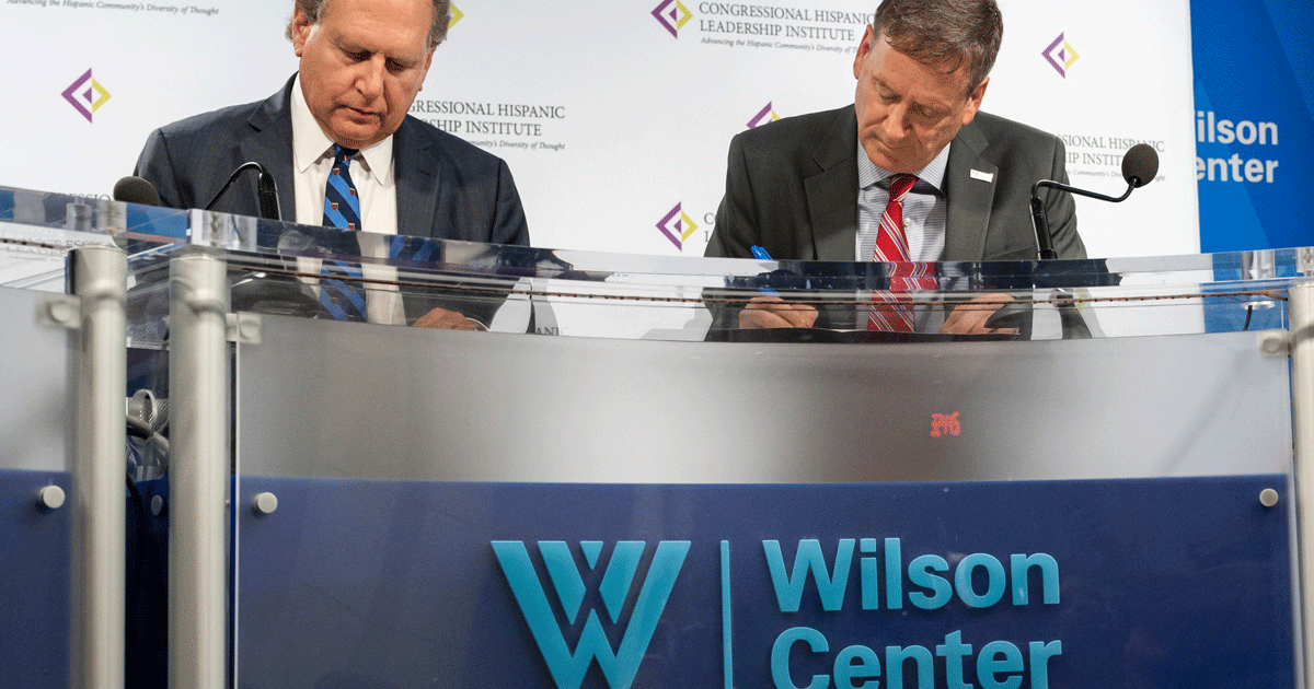 Wilson Center Signs Memo of Understanding with Congressional Hispanic ...