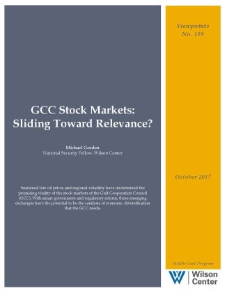 GCC Stock Markets: Sliding Toward Relevance?