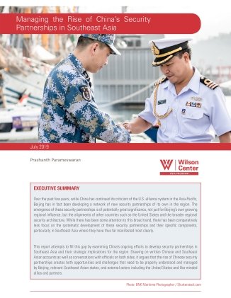 Managing the Rise of China's Security Partnerships in Southeast Asia