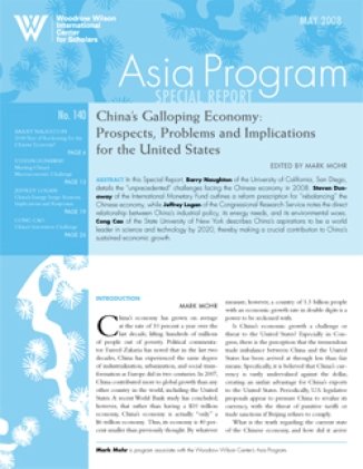 China's Galloping Economy: Prospects, Problems and Implications for the United States