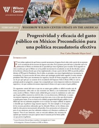 Progresividad y eficacia del gasto público en México: Precondición para una política recaudatoria efectiva