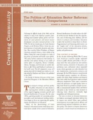 The Politics of Education Sector Reforms: Cross-National Comparisons