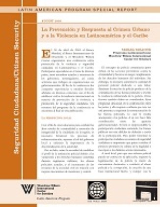 La Prevenci&#243;n y Respuesta al Crimen Urbano y a la Violencia en Latinoam&#233;rica y el Caribe