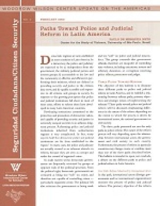 Paths Toward Police and Judicial Reform in Latin America