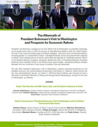 Event Summary: The Aftermath of  President Bolsonaro’s Visit to Washington  and Prospects for Economic Reform
