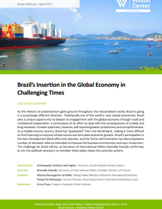 Event Summary: Brazil’s Insertion in the Global Economy in Challenging Times