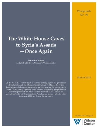 The White House Caves to Syria’s Assads—Once Again