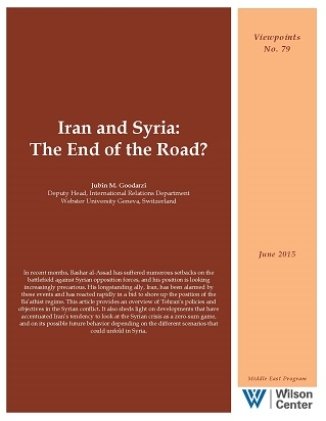 Iran and Syria:  The End of the Road?