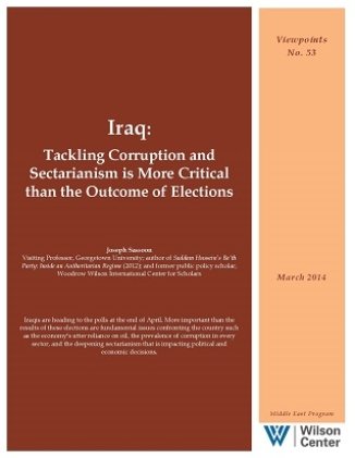 Iraq: Tackling Corruption and Sectarianism is More Critical than the Outcome of Elections