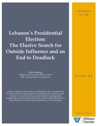Lebanon’s Presidential Election: The Elusive Search for Outside Influence and an End to Deadlock