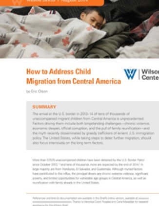 How to Address Child Migration from Central America