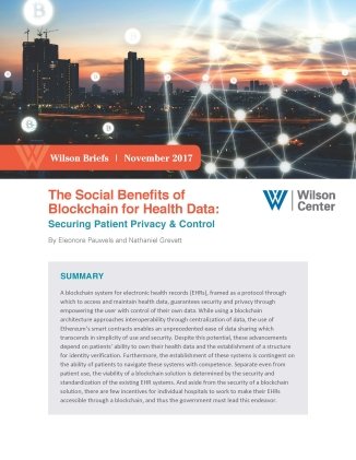 The Social Benefits of Blockchain for Health Data: Securing Patient Privacy and Control
