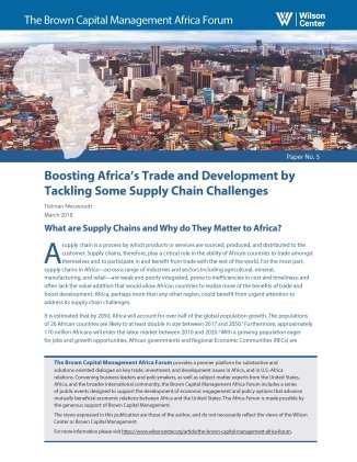 Boosting Africa’s Trade and Development by Tackling Some Supply Chain Challenges