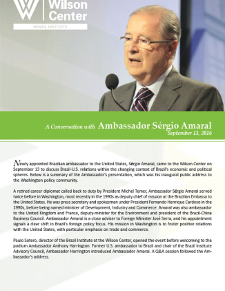 Event Summary: A Conversation with Ambassador Sergio Amaral
