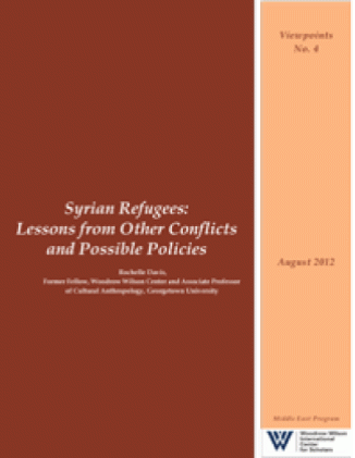 Syrian Refugees: Lessons from Other Conflicts and Possible Policies