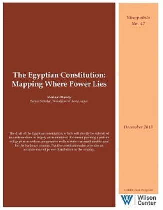 The Egyptian Constitution: Mapping Where Power Lies