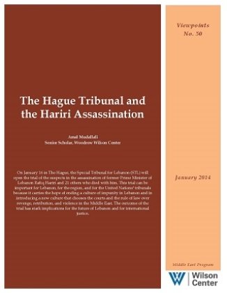 The Hague Tribunal and the Hariri Assassination